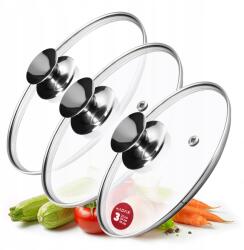 Kadax Üvegfedő szett, 22/26/30cm, hőálló (K8394)