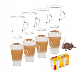 Termisil Hőálló Poharak Szett 2db. 400ml Kávéscsésze Latte Tea Füllel (SZ70)