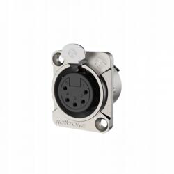 Roxtone RX5FD-NT XLR-5pin panel aljzat, 5 pólusú, ezüst (RX5FD-NT)