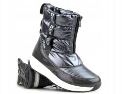 Big Star Női Hócipő Big Star KK274391, szürke, cipzáras, öko bőr, szintetikus szőrme bélés (KK274391)