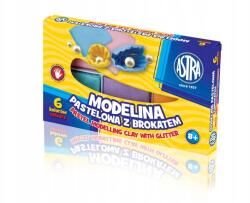 ASTRA Sütőben keményedő gyurma Modelina pasztell csillámokkal 6db, 30411 (304118001)