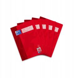 OXFORD 400135408 Iskolai füzet piros A4 16 lap 5 db