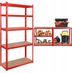 Rebel Tároló fém polc 2 az 1-ben5 garázs polc 180x90x40cm 750kg Rebel (RB-1251R)