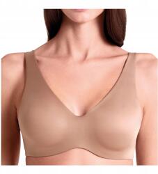 Lormar Ultrashine merevítős melltartó, Size 75C, bronz, kivehető betétekkel, mikroszálas anyag (stanik bezszwowy soft szerokie ramiączka)