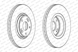 FERODO Disc frana FERODO DDF1205C (DDF1205C)