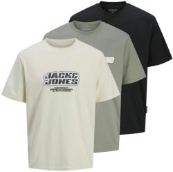 JACK & JONES 3 darabos Jack Jones férfi póló szett, 12284772, Pamut, L INTL, Többszínű (0000304976292_L)