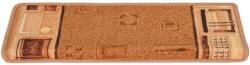 vidaXL 15 db bézs öntapadó lépcsőszőnyeg 65x21x4 cm 3.45 kg 326207 (326207)
