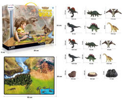 Mamido Mare set de dinozauri cu covoras My Dinosaur World MT1153 Figurina