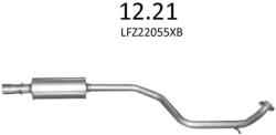 Edex 12.21 - Kipufogó közép dob MAZDA 5 1.8, 2.0 (2005-2010) (K12-21ALU-ED)