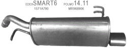 Edex 14-11 kipufogó dob - MITSUBISHI Colt V, SMART Forfour (K14-11ALU-ED)