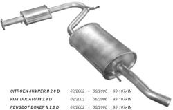 Marix K07.461 - Kipufogó hátsó dob CITROEN JUMPER 2.8 D (2002-2006) (K07-461ALU)