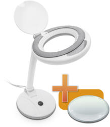  LED nagyítólámpa - 4 (100 mm), 6 W, 450 lumen, állítható kar, asztali tartó