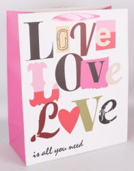  Ajándék tasak 14x11cm LOVE LOVE