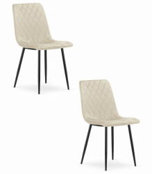  Valora TURIN szék bézs bársony ergonomikus kialakítás x2