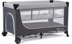 KinderKraft Leody állítható fekvőmagasságú Utazóágy matraccal - szürke (KCLEOD00GRY0000)