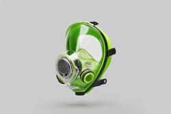 BLS 5700 dupla szűrős teljes álarc bajonett csatlakozóval, CLASS 2