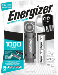 Energizer Hybrid Fejlámpa - 1000 Lumen, Újratölthető/CR123