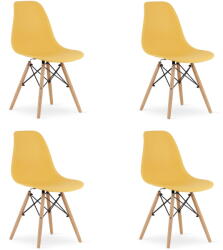  Valora OSAKA Szék Mustár Natúr Lábak x4