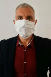  Mosható textil szájmaszk, orvosi felhasználásra alkalmas, 100% pamut, gumipánttal