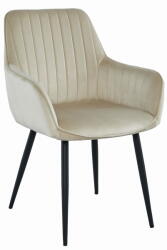  Valora SELO szék, bézs, bársony, fekete lábak, nappaliba