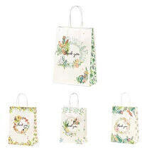  Ajándéktasak Madaras Thank you felirattal 22x16x18 cm 4 féle válaszható/db