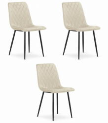  Valora TURIN szék bézs bársony ergonomikus kialakítás x3