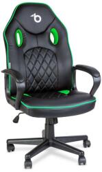  Gamer szék karfával - fekete / zöld - 71 x 53 cm / 53 x 47 cm