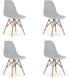  Valora OSAKA szék, szürke, falábakkal, nappaliba, 4 db