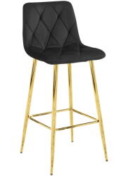 Valora KODA STOOL fekete bársony bárszék modern dizájnnal a konyhába