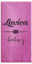 Luxica® Fantasy - киклама салфетки с дискретен релеф и фин бордюр 2 слоя | 40 броя Сгъвка 1/8 (2и9209202)
