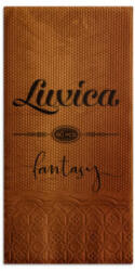Luxica® Fantasy салфетки Теракота с дискретен релеф и фин бордюр 2 слоя | 40 броя Сгъвка 1/8 (22929292929)