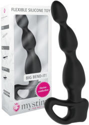 mystim Big Bend-it! - сферично електро анално дилдо (черно) - lovesexshop