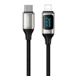 USAMS Iphone 14 Pro Usams U78 Adatkábel Type-C - Lightning, Led Kijelző, Fehér