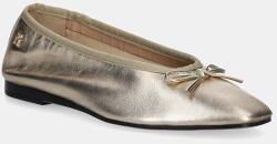 Tommy Hilfiger bőr balerina cipő BALLERINA SOFT LEATHER METALLIC - arany Női 39