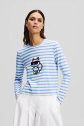 KARL LAGERFELD pamut hosszúujjú - kék XS