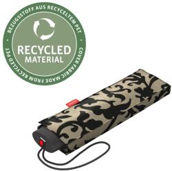 Reisenthel MINI lapos, mechanikus, tóp, fekete barokk mintás esernyő RT7027