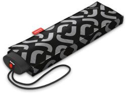 Reisenthel MINI lapos, mechanikus, fekete pipamintás esernyő RT7054