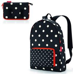 Reisenthel MINI-MAXI fekete, vegyes pettyes összecsukható hátizsák AP7051