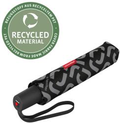 Reisenthel DUOMATIC oda-vissza automata, fekete-szürke pipás esernyő RR7054