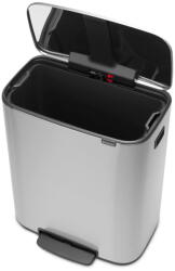 Brabantia Matt ezüstszínű acél pedálos szemetes 60 l Bo - Brabantia