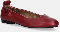 BOSS bőr balerina cipő Dasy - burgundia Női 36
