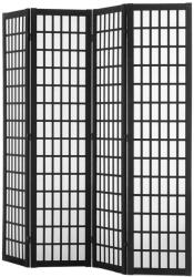 VEVOR Térelválasztó 4 részes japán stílusú fa paraván 162 cm fekete mobil térhatároló (RSPF4MBCSPM0MX1YEV0)