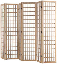 VEVOR Térelválasztó japán stílusú 6 részes paraván természetes fa (RSPF6MBCSPM0FUO7OV0)