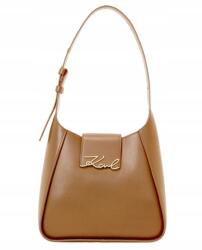 KARL LAGERFELD Kézitáska, bőr, karamell színű, Hobo