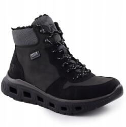RIEKER M6023-45 vízálló női bakancs, fekete, Size 36, ultra könnyű (M6023-45-BLACK)