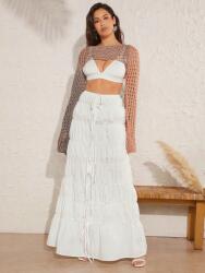 Shein Fodros Szoknya, Size L, elasztikus derékrésszel, maxi