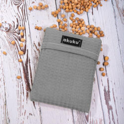 AKUKU Cseresznyemag melegítőpárna 13×16 cm - Szürke (A0635)