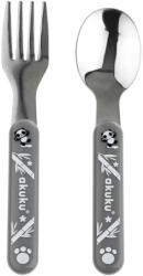 AKUKU A0100 - Rozsdamentes kanál és villa - Szürke (A0100)