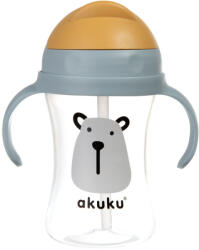 AKUKU Itatópohár, felnyitható szívószállal, 300 ml - Maci (A0203)