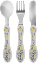 AKUKU A0103 - Rozsdamentes evőeszköz készlet: villa, kanál, kés (A0103)